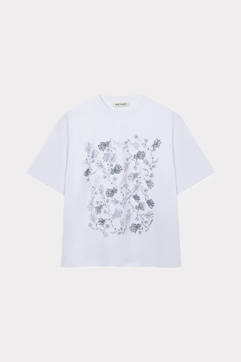 Ports 1961 PW126KKX08 t-shirt floreale bianca