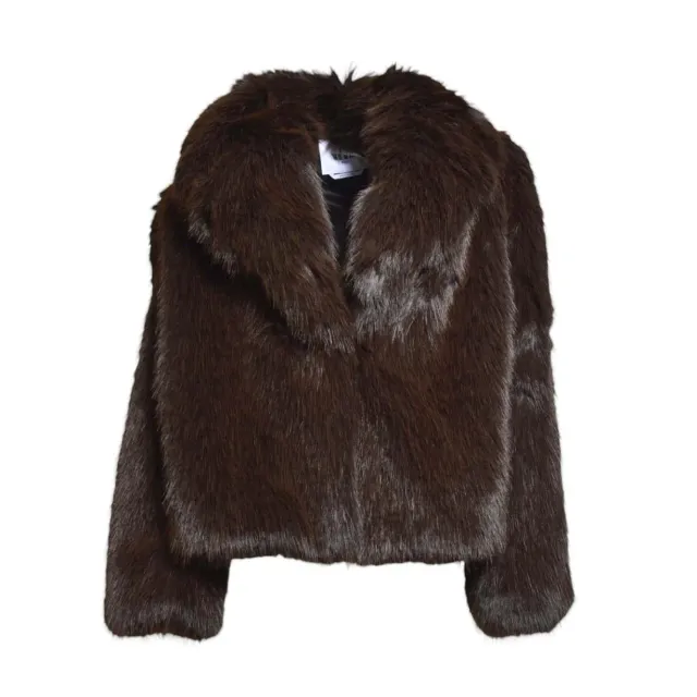 MSGM 3942MDC04257814 pellicciotto ecofur cioccolato 30