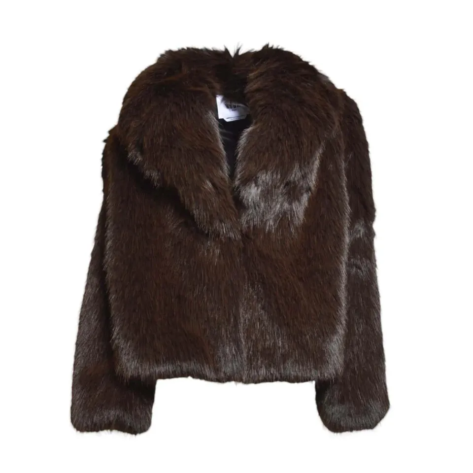 MSGM 3942MDC04257814 pellicciotto ecofur cioccolato 30