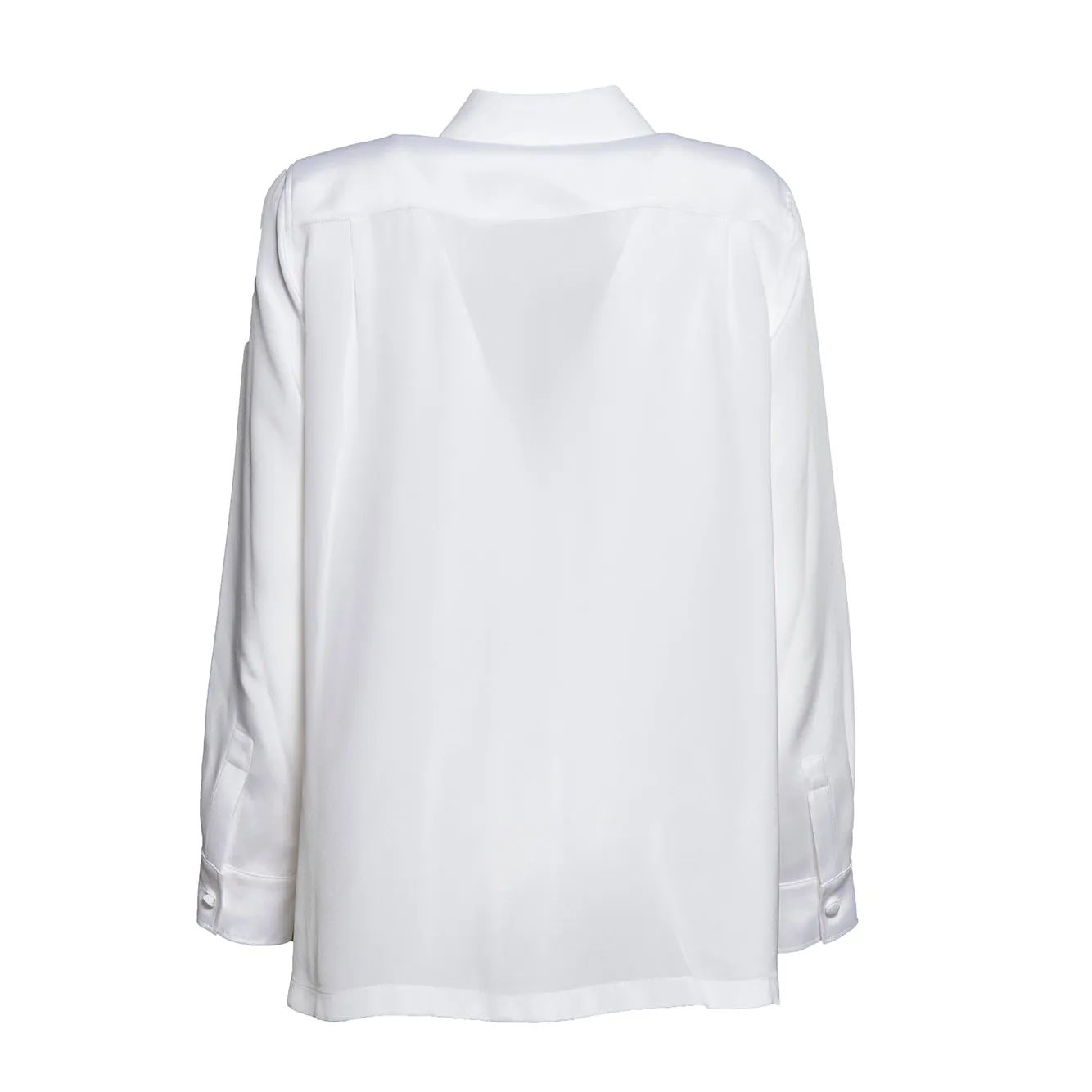 Max Mara Geranio camicia bianca seta donna