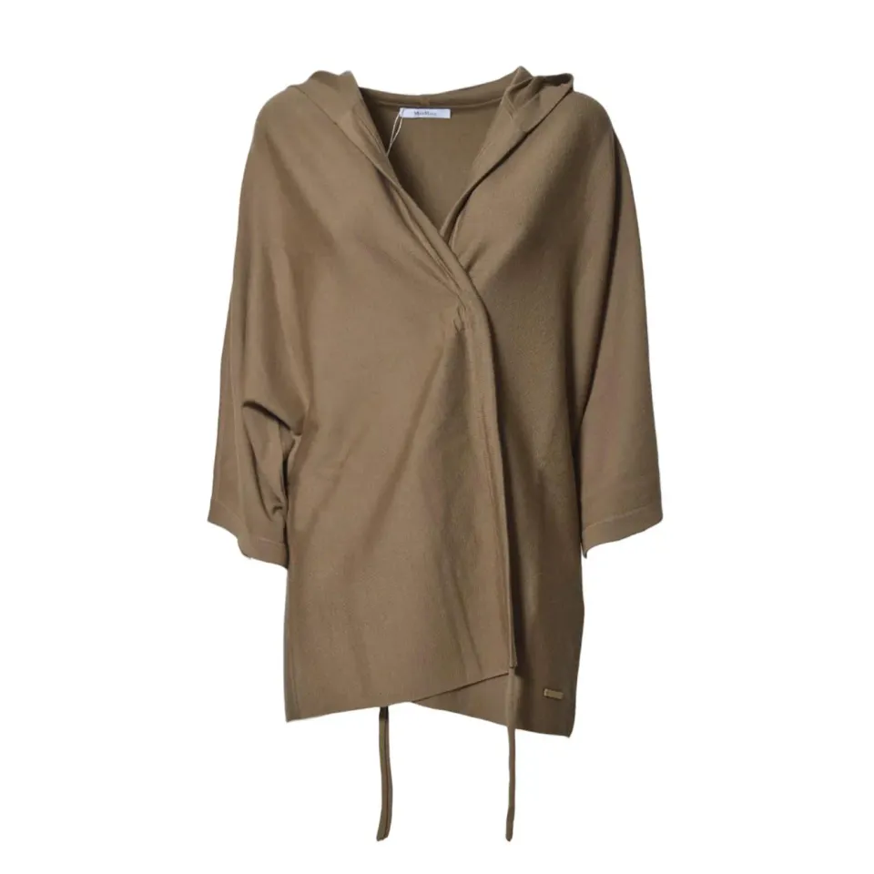 MaxMara Aster cardigan nocciola lana vergine donna
