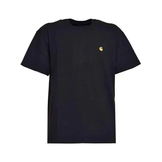 Carhartt Wip Chase I026391 t-shirt uomo nera oro
