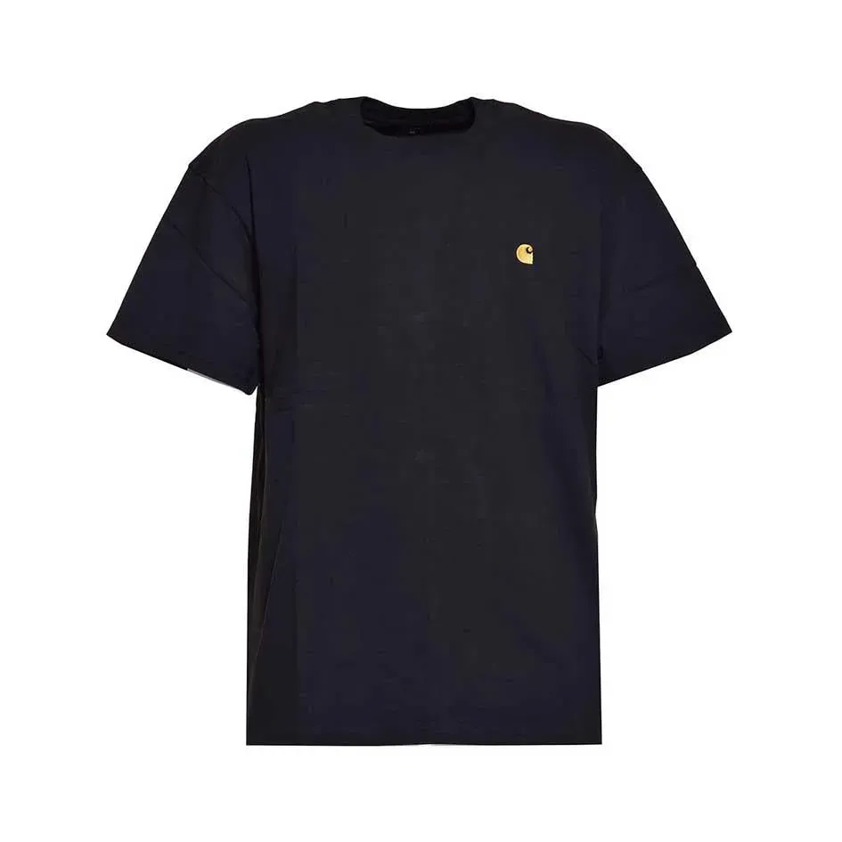 Carhartt Wip Chase I026391 t-shirt uomo nera oro