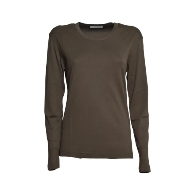 Lemaire TS0003LJ1016 maglia marrone costine