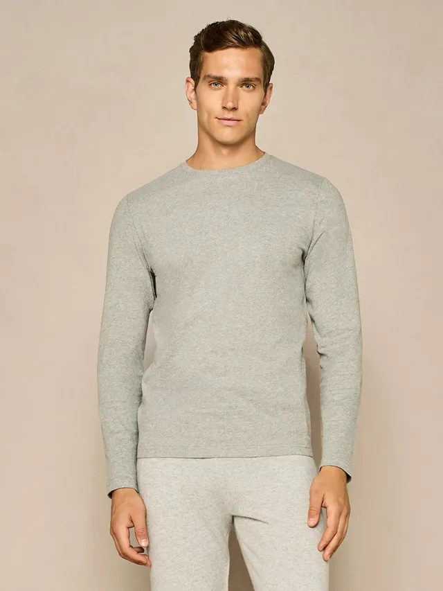 Paul Taylor T-Shirt Manica Lunga Grigio Melange