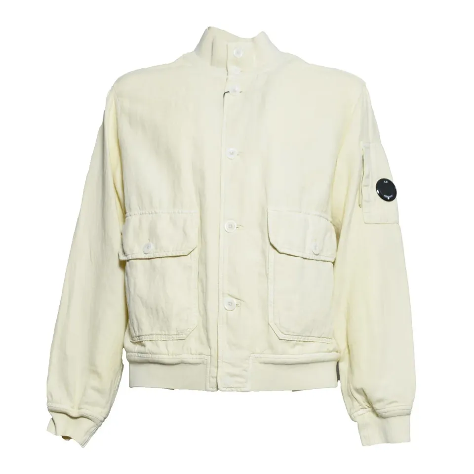 C.P. Company 20CMOW216A006501G giubbino uomo panna