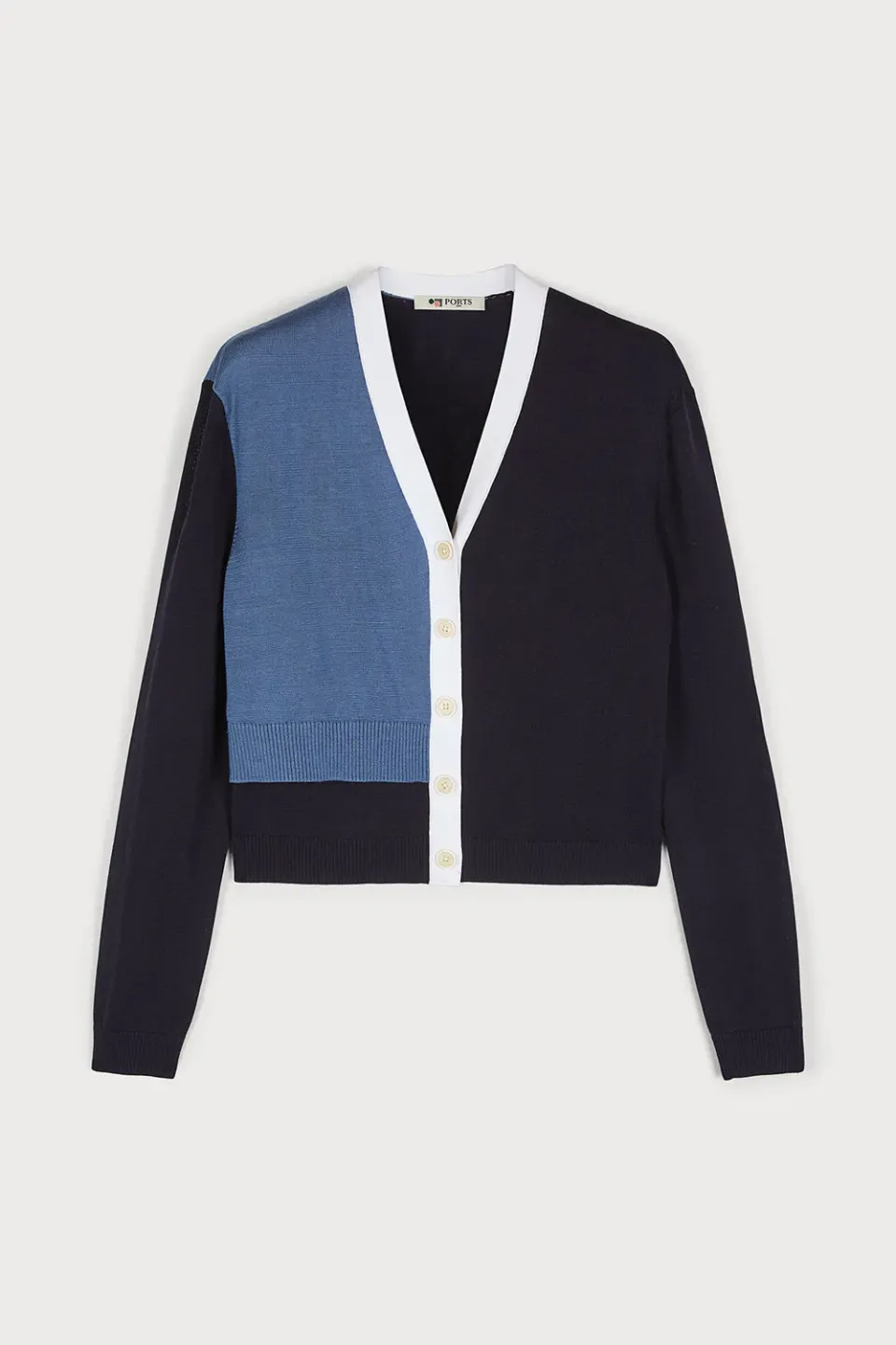 PORTS 1961 cardigan Coastal Breeze righe blu bianco
