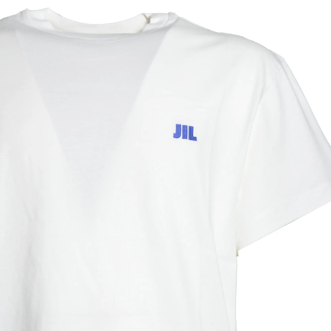 Jil Sander J22GC0283J45048 T-Shirt Panna Cotone