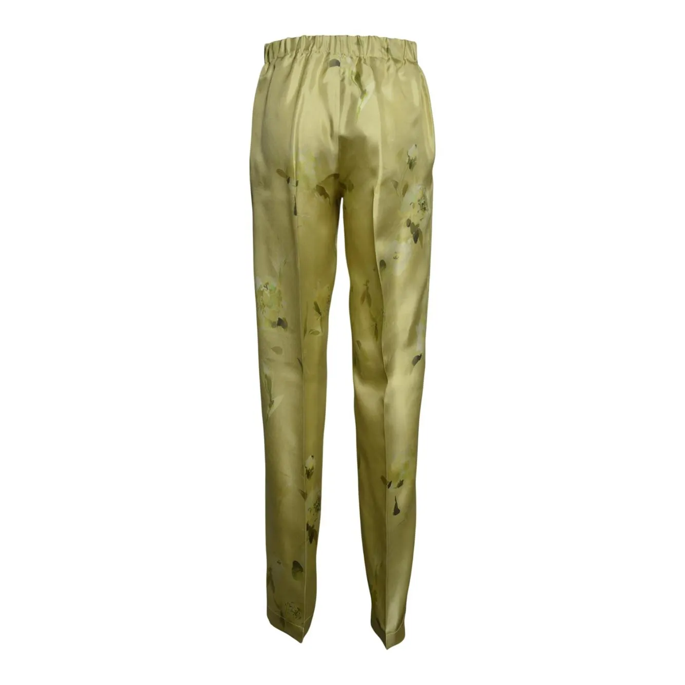 Room52 Michelle T805TRF97 pantalone seta verde acido