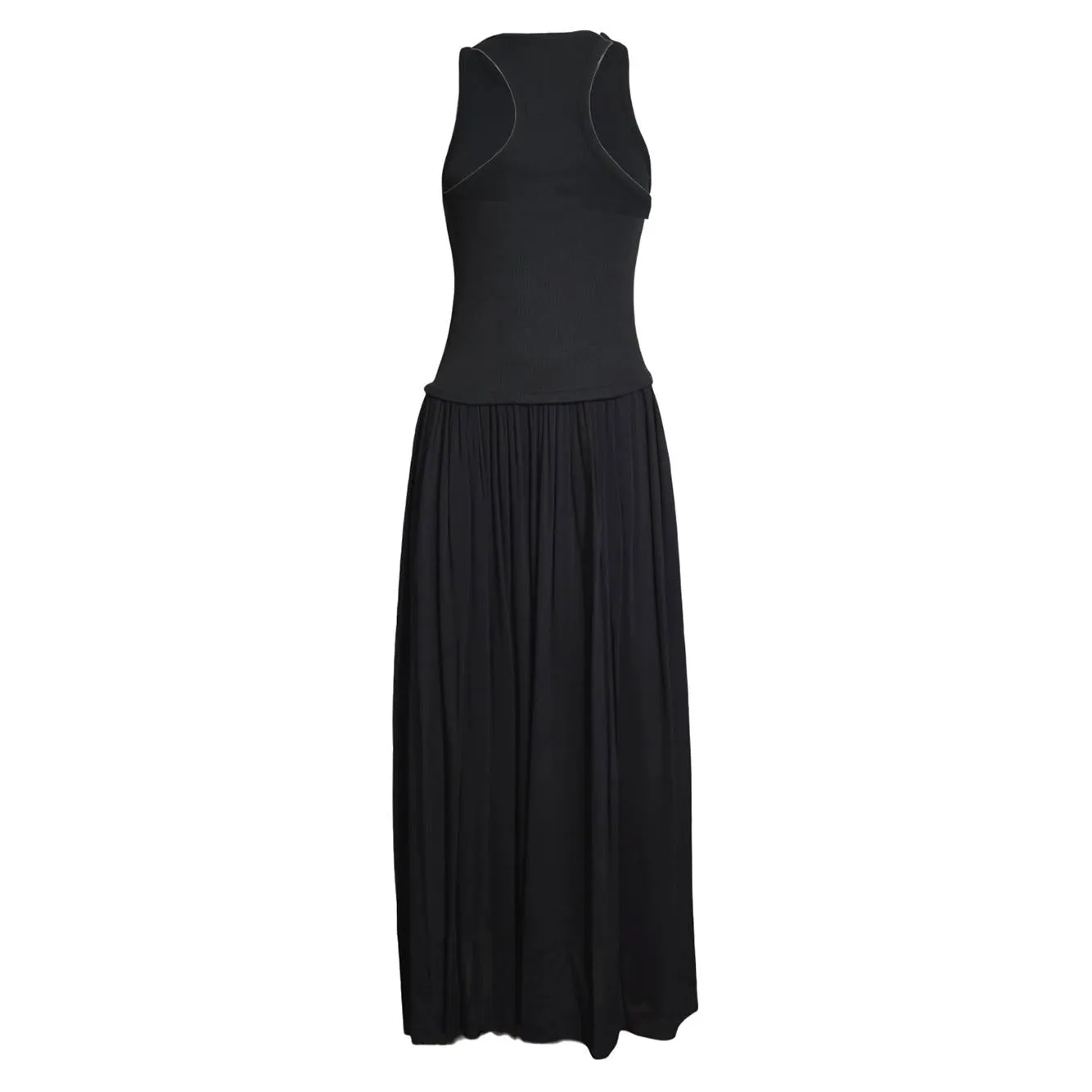 Solotre M1AB0183A99 abito donna nero cotone