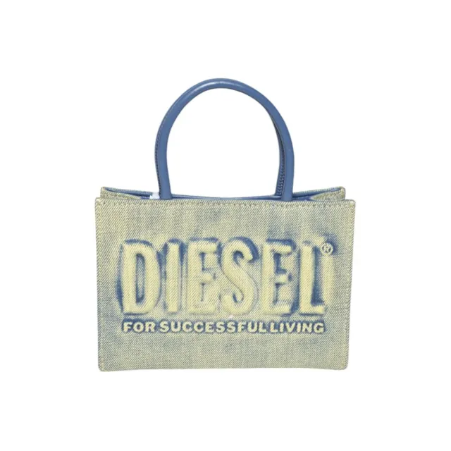 Diesel Junior J02529 P5499 shopper mini denim blu cotone