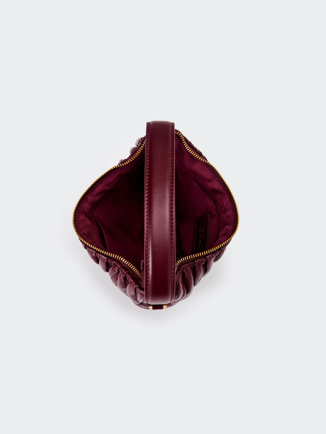 Vicolo Borsa Croissant Matelassé melanzana