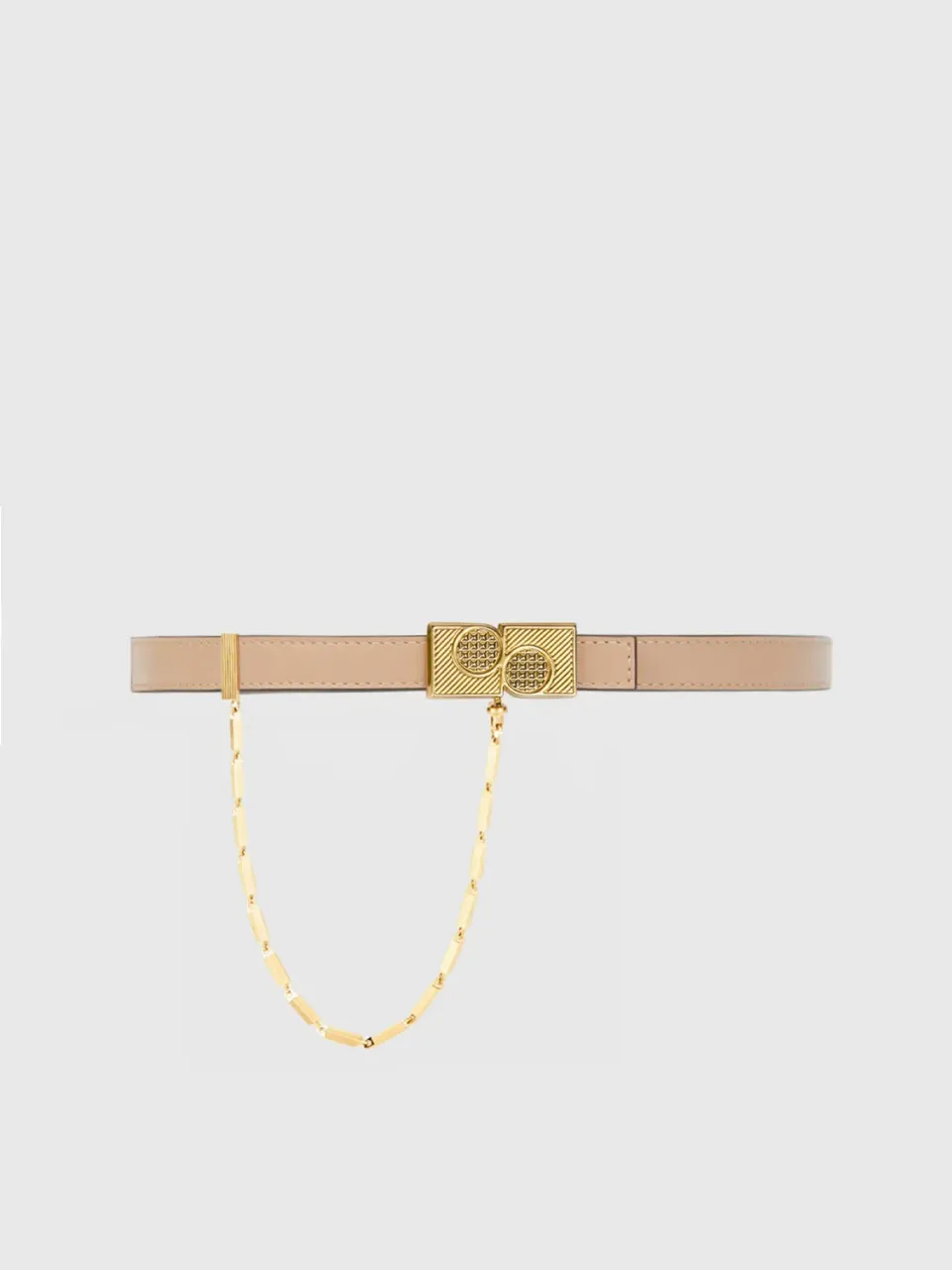 Ports Thin Belt cintura donna rosa cipria sottile 75