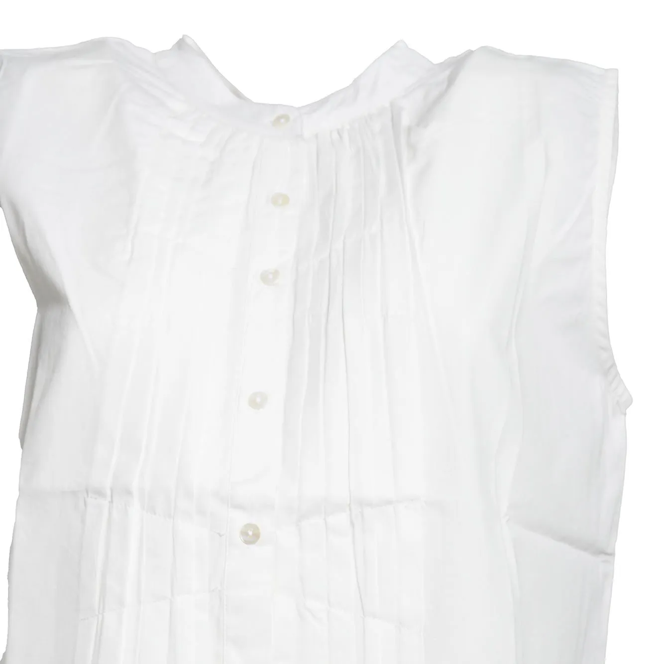 Merci Tulip blusa bianca in cotone