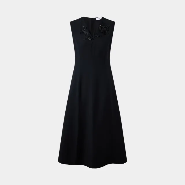 PORTS Classic Essential Little Black Dress abito nero smanicato