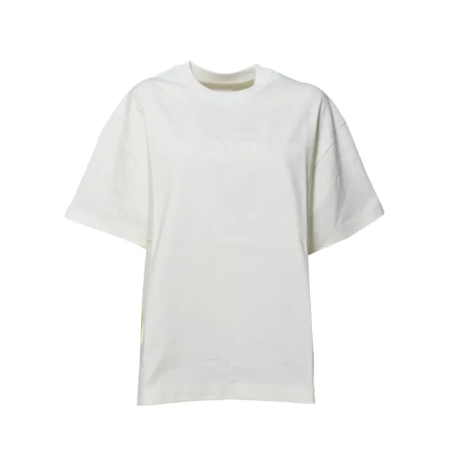 Jil Sander J03GC0137J20243 t-shirt panna logo cotone