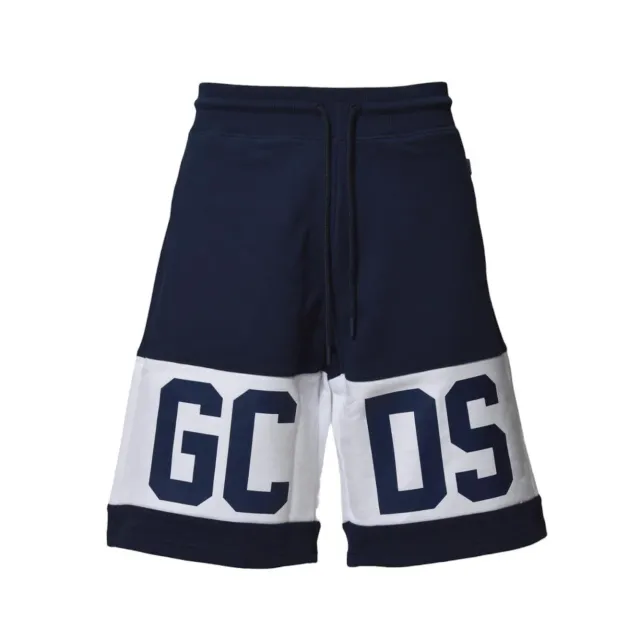 GCDS B1XM3100JD177 bermuda blu notte cotone donna