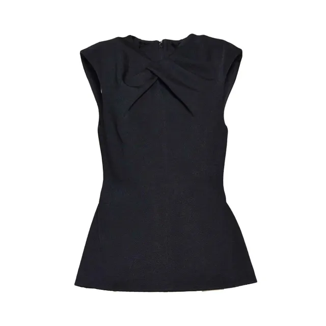 Jil Sander J03NC0273J20232 top nero viscosa
