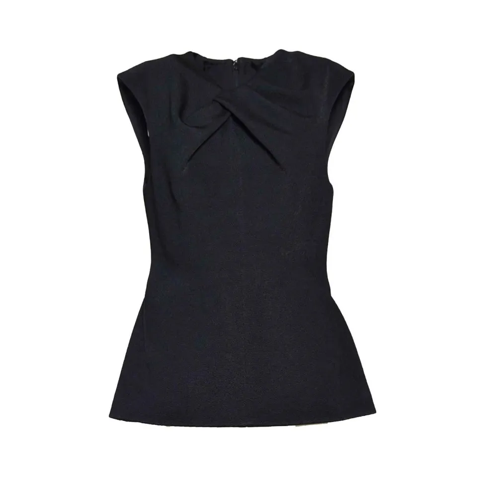 Jil Sander J03NC0273J20232 top nero viscosa