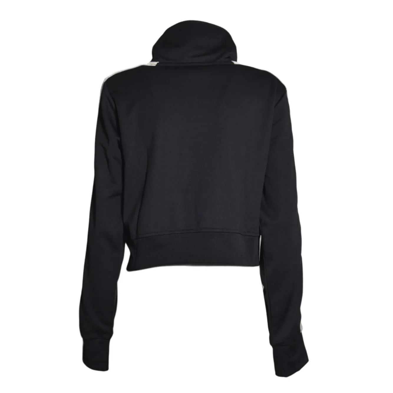 Palm Angels PWBD045S26FAB002 Felpa zip nera cropped
