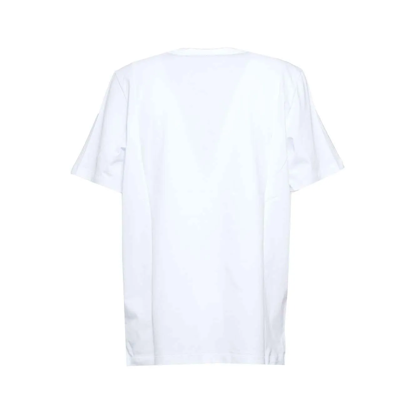 MSGM 2000MM510200002 t-shirt bianca pennellata