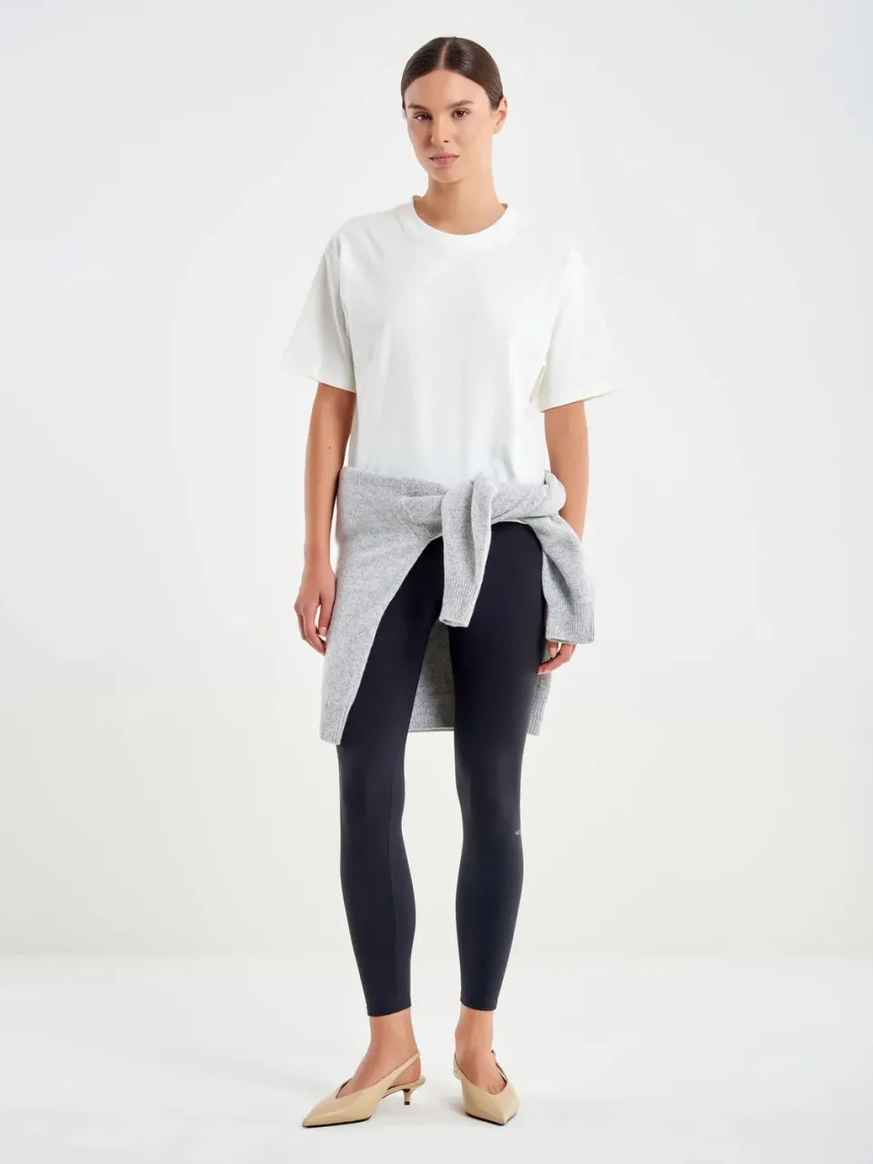 Vicolo T-Shirt Naturale Cropped con Ricamo t-shirt cotone