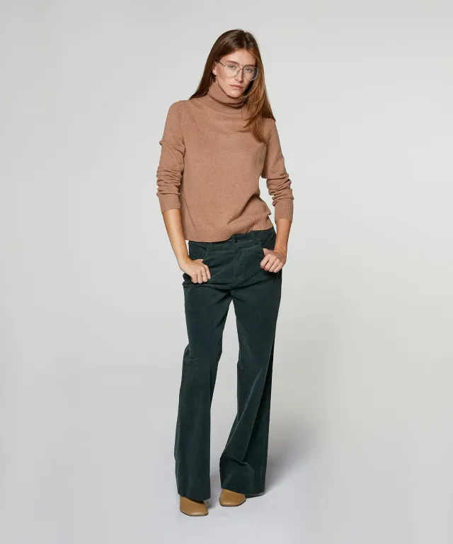 Rodier Dolcevita Cashmere Donna Cammello Collo Alto