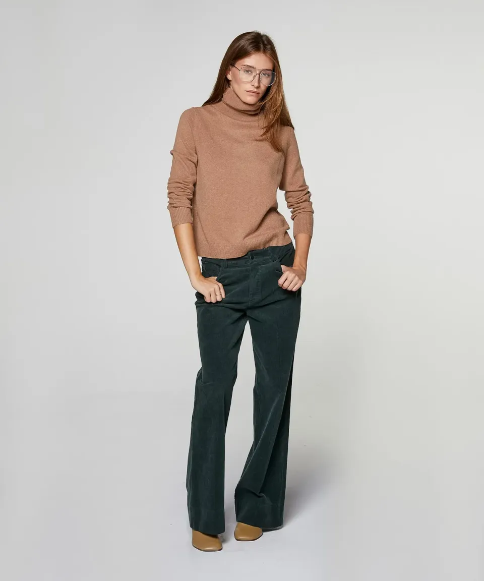 Rodier Dolcevita Cashmere Donna Cammello Collo Alto