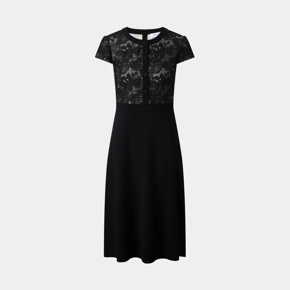 PORTS LQ8D170VLQ004 abito pizzo tulle nero