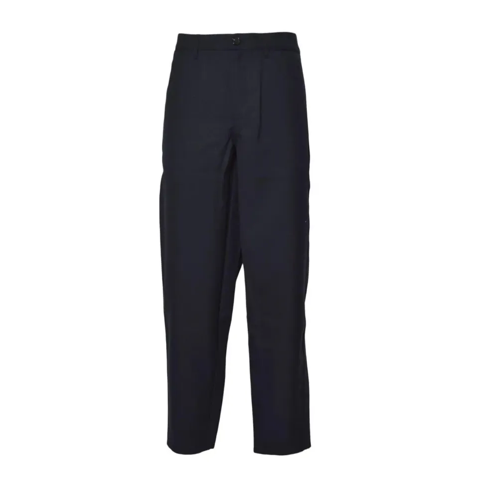 Comme des Garçons Shirt FPP005W25 pantalone blu navy lana