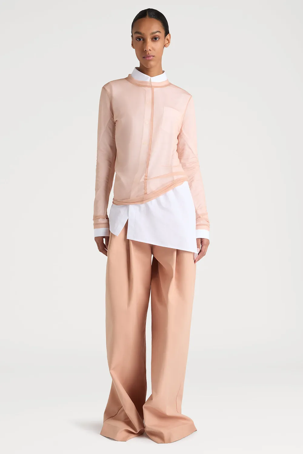 PORTS 1961 PW225 top velato nude viscosa