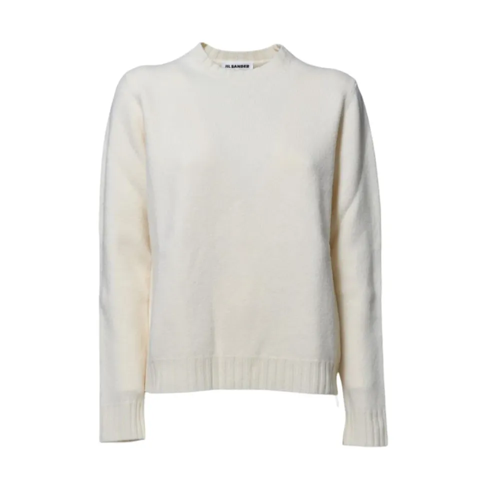 Jil Sander J02GP0043J14506 maglia lana panna taglia 40