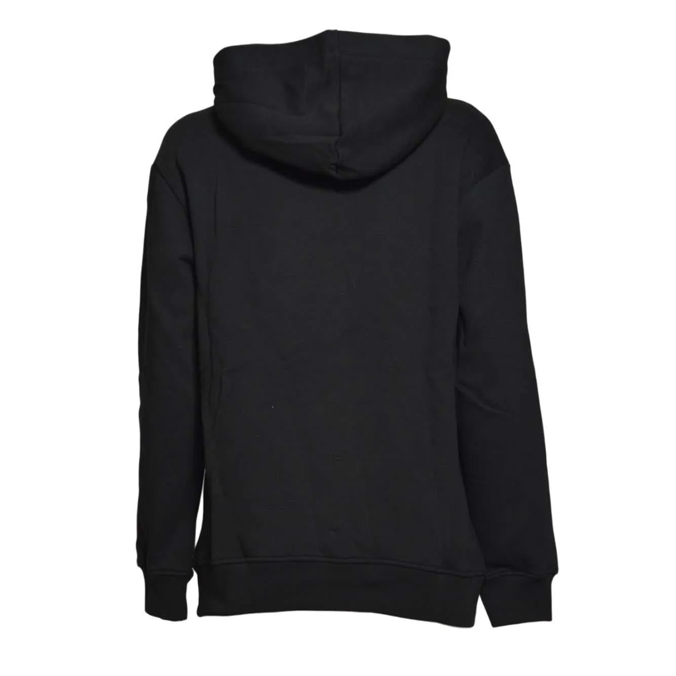 MSGM Junior F5MSJUHS019 felpa cappuccio nero/bianco cotone