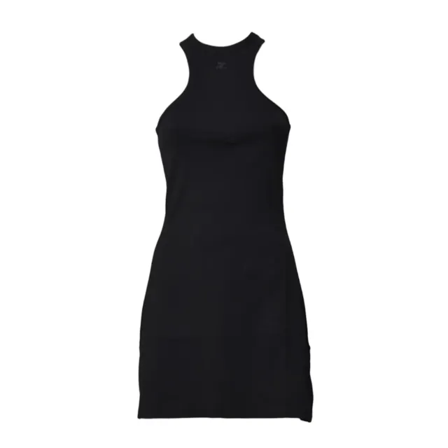 Courrèges 125JRO577JS0203 Mini Abito Nero Cotone