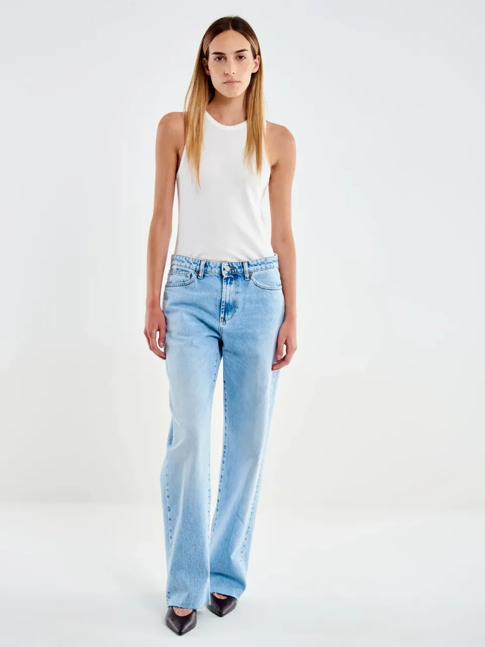Vicolo Icon Alex jeans relaxed blu bleached cotone