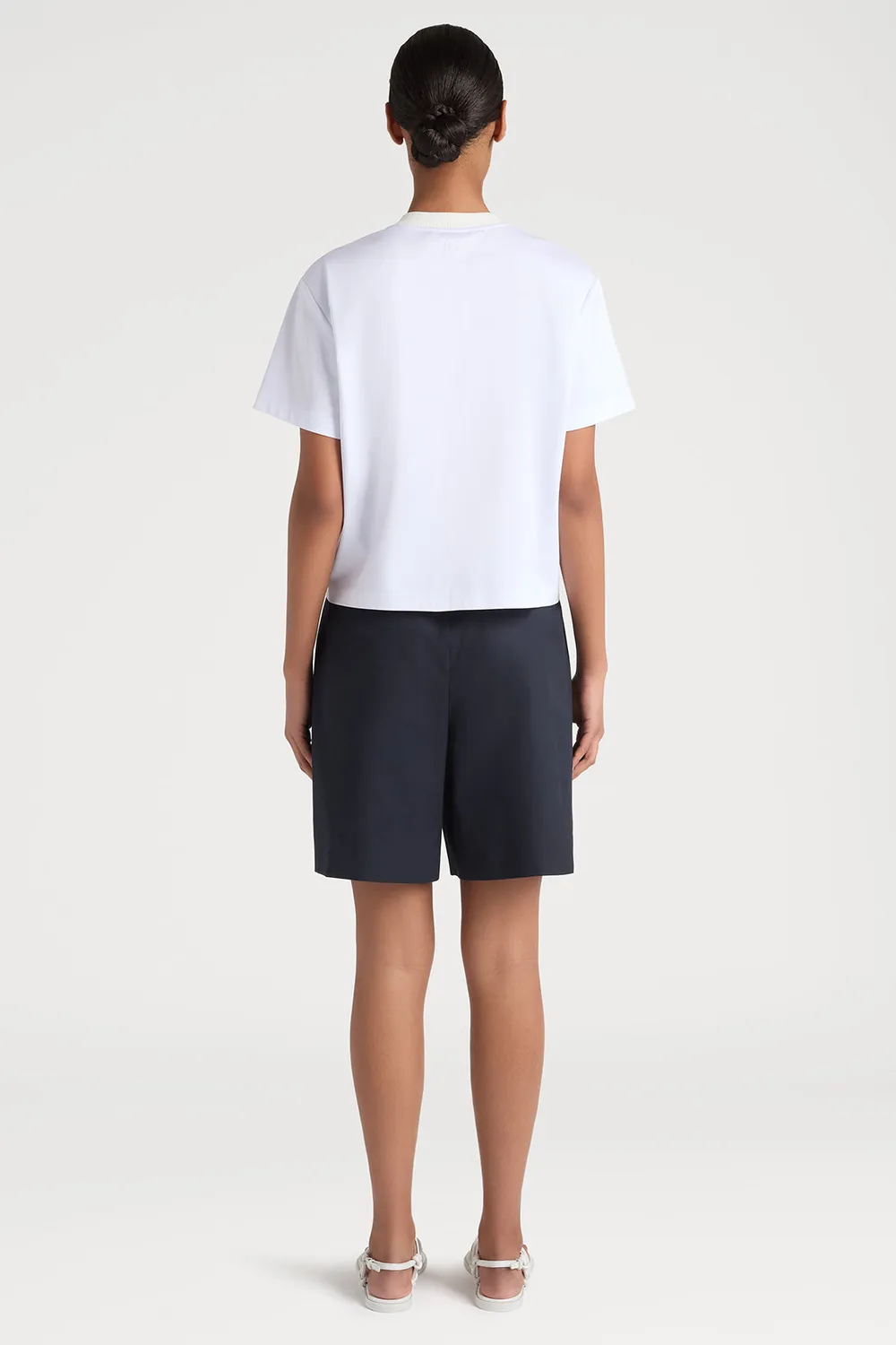 PORTS Petal Print t-shirt bianca stampa floreale