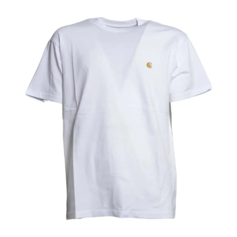 Carhartt WIP Chase I026391 t-shirt uomo bianca cotone