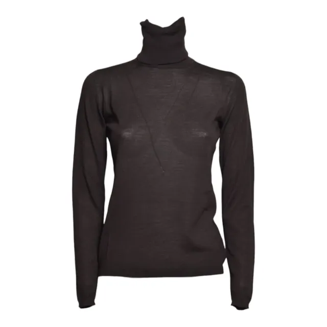 MaxMara cardigan donna marrone lana vergine
