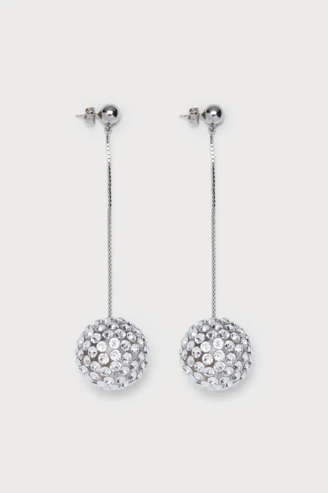 PORTS Maxi Sphere orecchini pendenti argento ottone