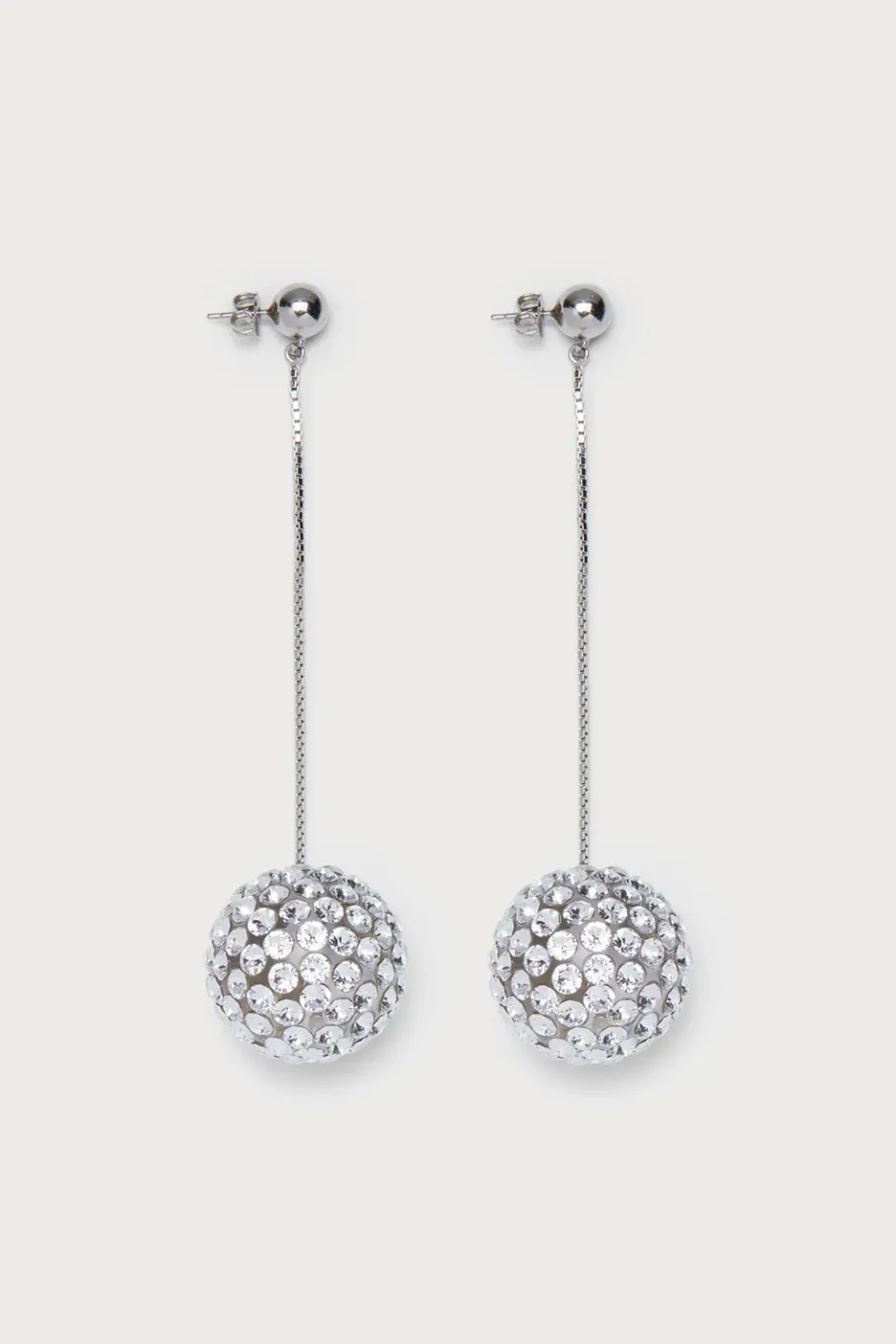 PORTS Maxi Sphere orecchini pendenti argento ottone