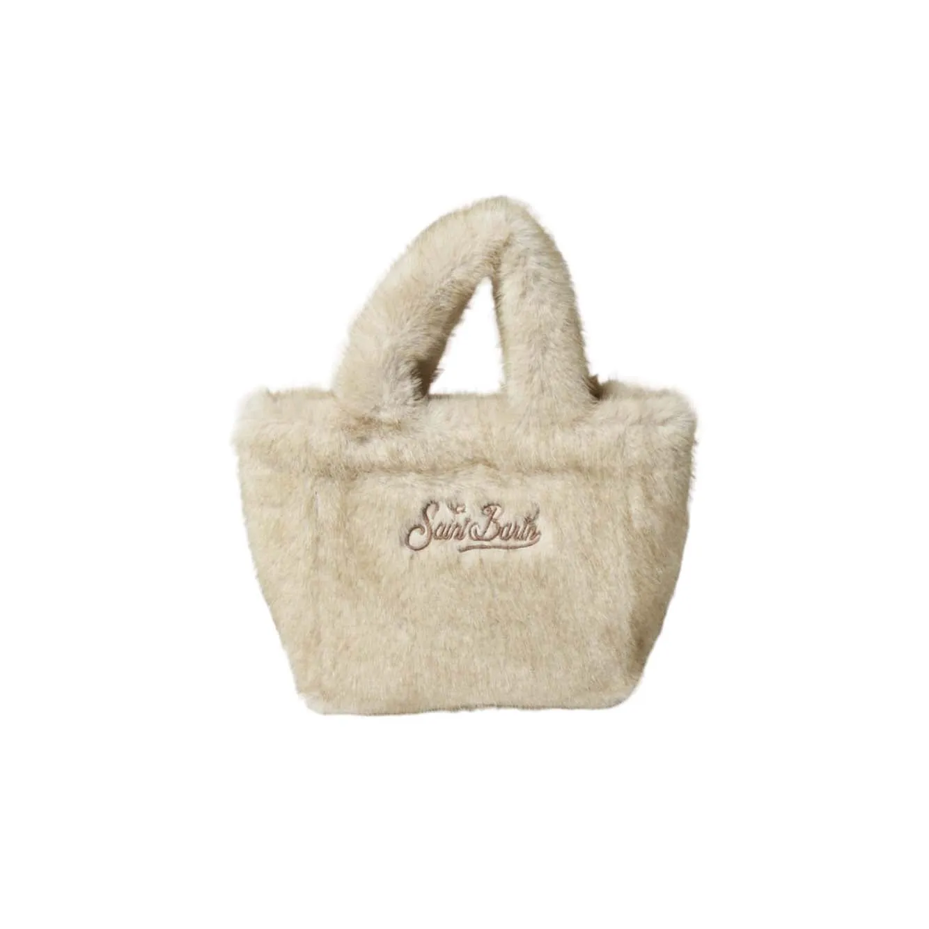 Saint Barth Vanity Mini VAMI021 tote beige soft fur taglia UNI