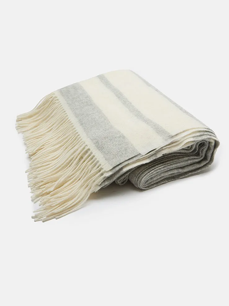 Paul Taylor Plaid Merino Grigio 150x136 con Custodia