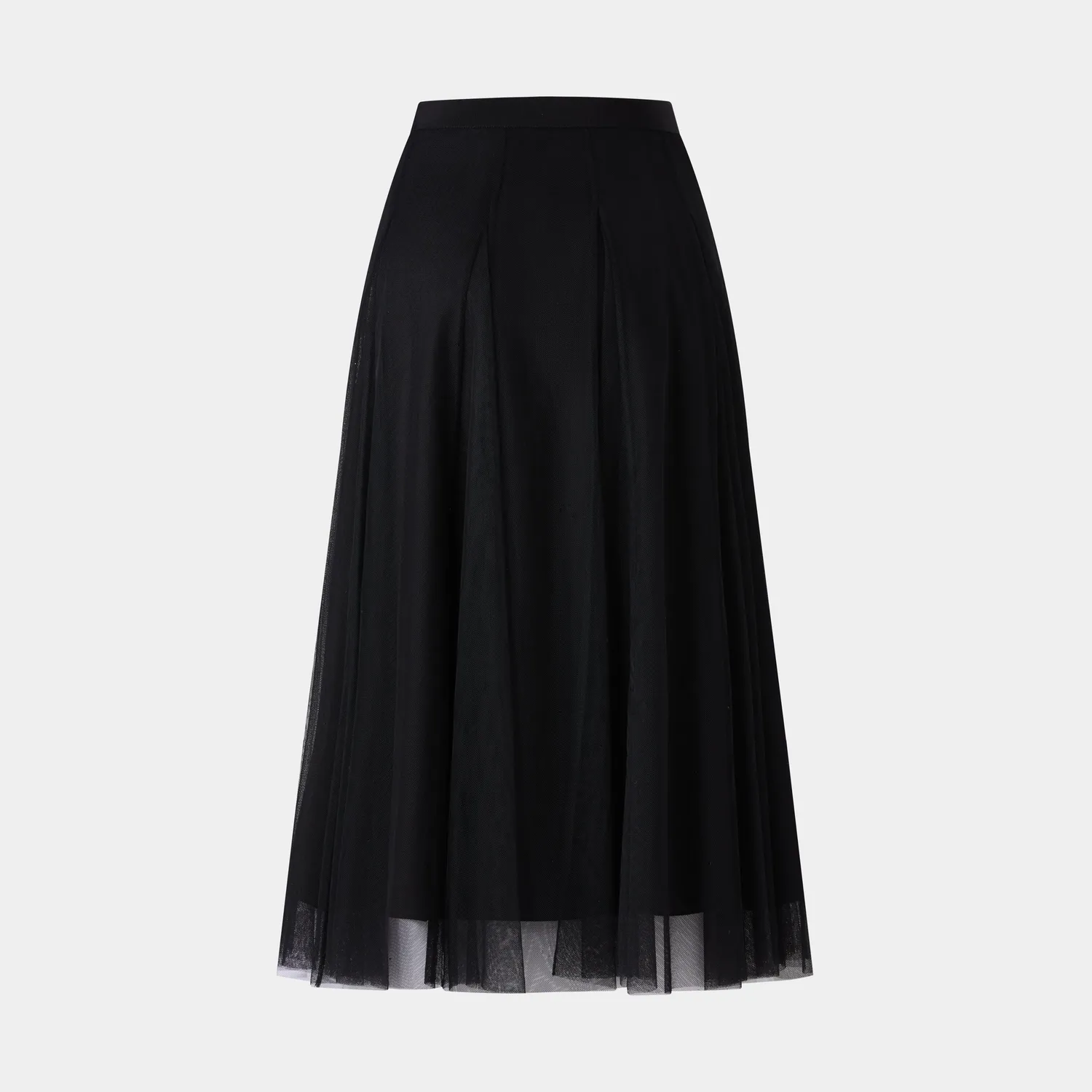 PORTS SS25 Mystique gonna nera A-line velata