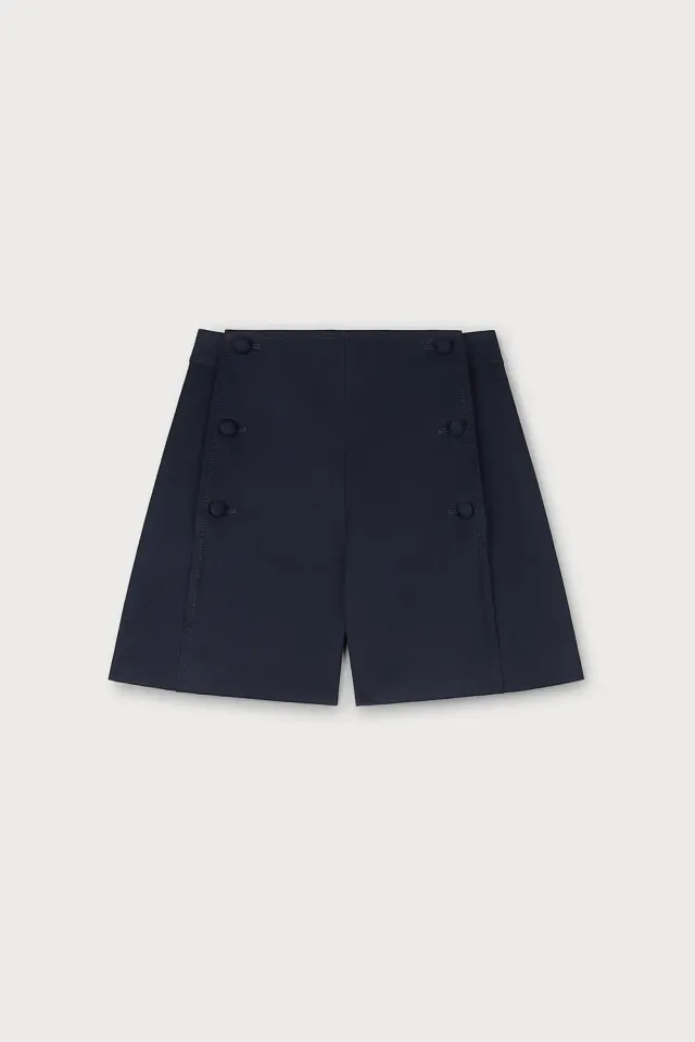 Ports Sailor shorts bottoni blu navy