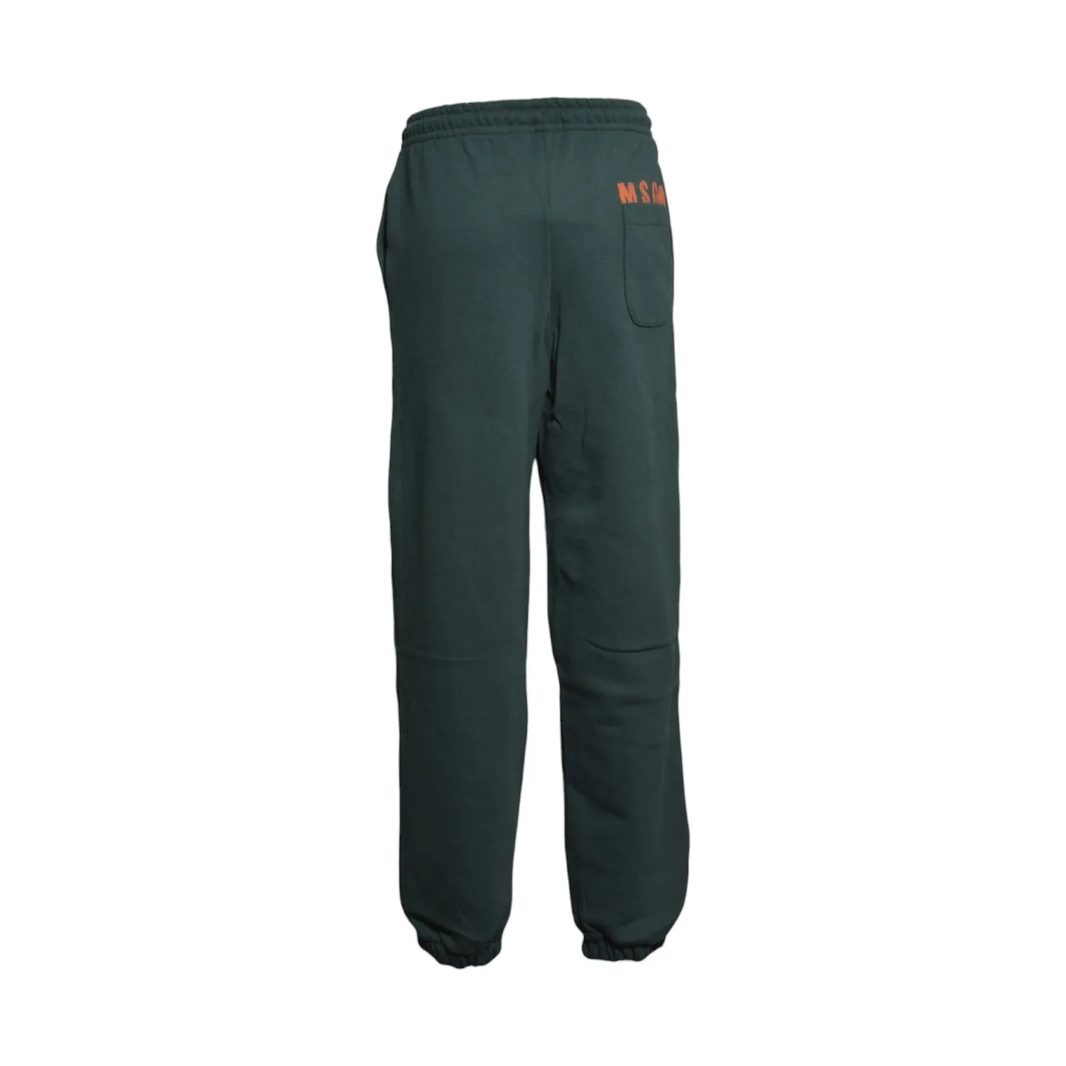 MSGM Junior F6MSJUFP016 pantalone verde cotone