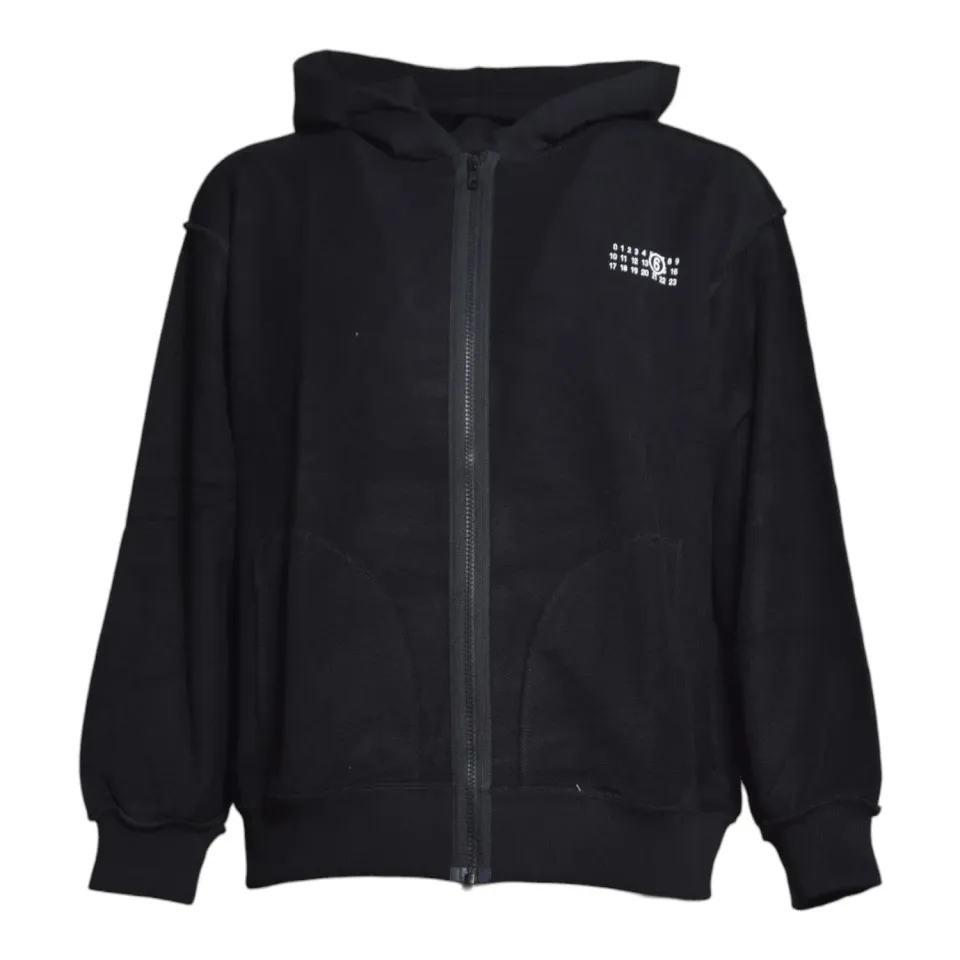 MM6 Maison Margiela M61130MM08S felpa nera cotone