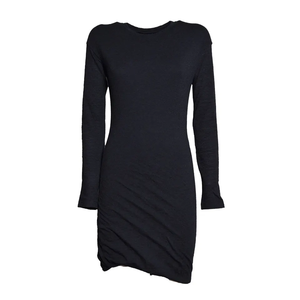 Jil Sander J02CT0634J41422 abito nero in lana