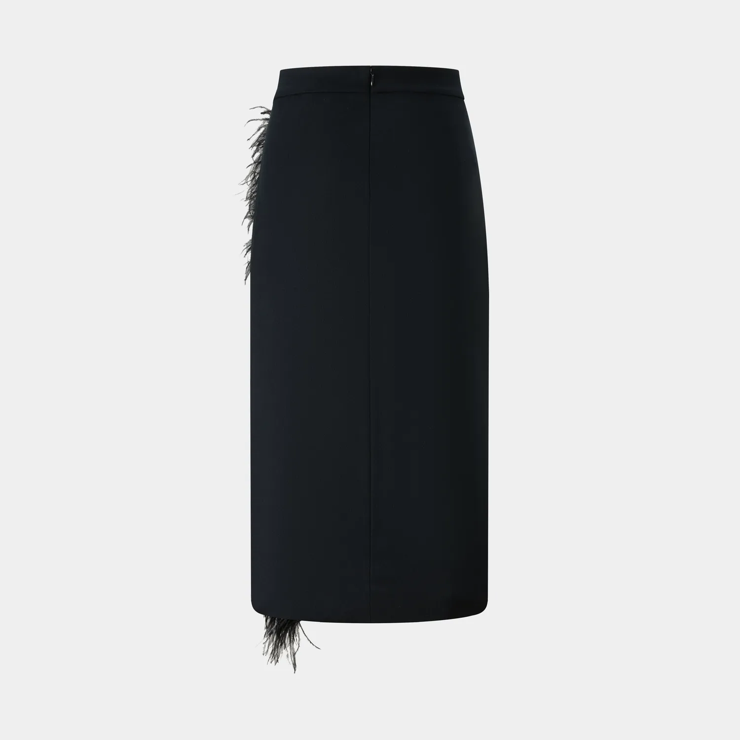 PORTS Black Side Feather gonna nera piume