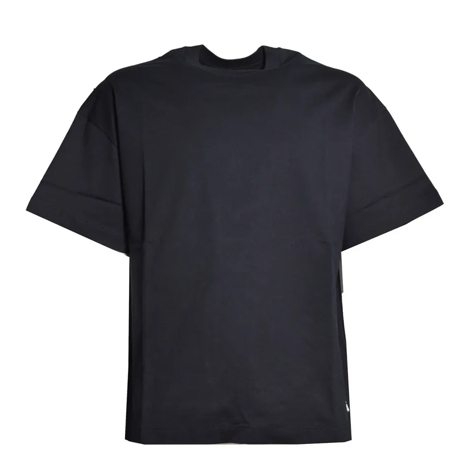 Jil Sander J22GC0277J20348 t-shirt nera 100% cotone
