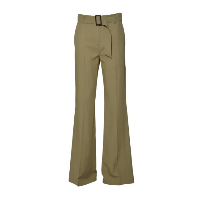 Room52 T723TRF03 pantalone Bianca beige viscosa lino